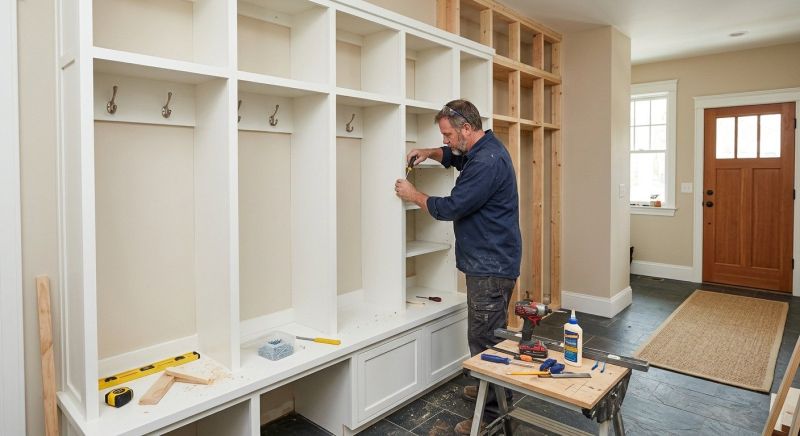Mudroom Carpentry Installation in Winston Salem, NC