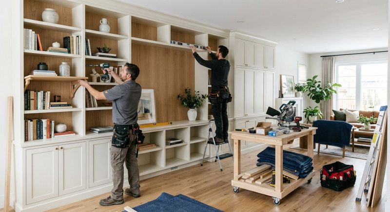 Mudroom Shelving Installation in Alexandria, VA